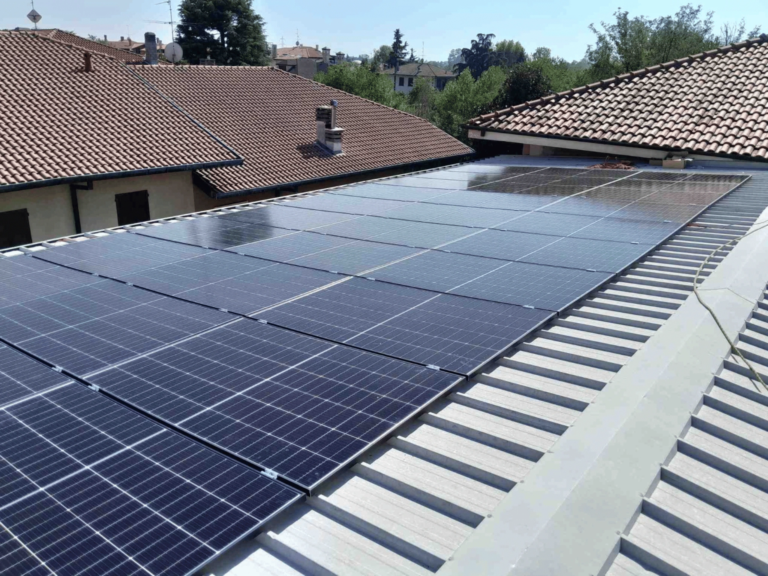 Impianto fotovoltaico azienda San Vittore Olona Sace