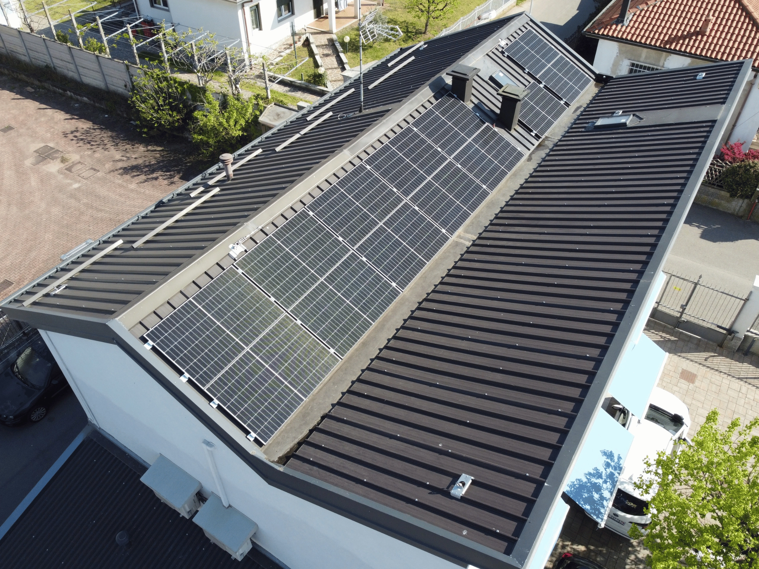 Impianto fotovoltaico casa Arconate